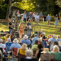 Opending band, Shannon Bielsky and Moonlight Drive.  The Seldom Scene performed to a crowd of 1200 at Mount Airy Farm, Warsaw, VA Saturday September 25th, 2021 - photo by Jeromie Stephens