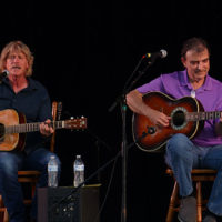Richard Bennett and Wyatt Rice at the 2021 Camp Springs Bluegrass Festival - photo by Gary Hatley