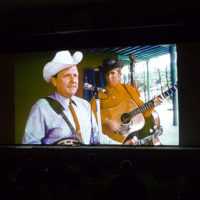 Bluegrass Country Soul projected on stage at the 2021 Camp Springs Bluegrass Festival - photo by Gary Hatley