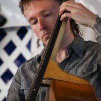 Evan Winsor with Irene Kelley Band at the 2021 Delaware Valley Bluegrass Festival - photo by Frank Baker