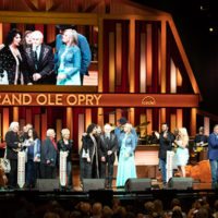 Joe Isaacs sings one with The Isaacs at their induction as members of the Grand Ole Opry (9/14/21) © Grand Ole Opry/photo by Chris Hollo