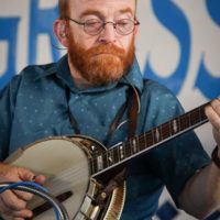 Mark Delaney with Danny Paisley & The Southern Grass at the 2021 Delaware Valley Bluegrass Festival - photo by Frank Baker