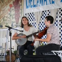 Allison de Groot & Tatiana Hargreaves at the 2021 Delaware Valley Bluegrass Festival - photo by Frank Baker