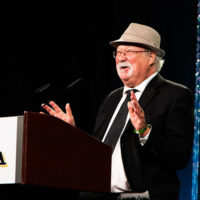Dudley Connell delivers the Keynote Address on Day 1 of World of Bluegrass 2021 - photo © Tara Linhardt