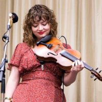 Kathleen Parks with Twisted Pine at World of Bluegrass 2021 - photo © Tara Lindhardt