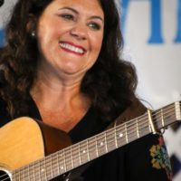 Amanda Smith at the 2021 Delaware Valley Bluegrass Festival - photo by Frank Baker