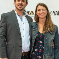Ben Walters and Gina Furtado on the red carpet at the 2021 IBMA Bluegrass Music Awards - photo © Bill Reaves