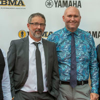 Balsam Range on the red carpet at the 2021 IBMA Bluegrass Music Awards - photo © Bill Reaves