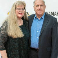 Nancy Cardwell Webster and Bob Webster on the red carpet at the 2021 IBMA Bluegrass Music Awards - photo © Bill Reaves
