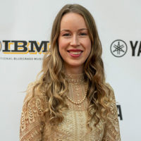 Bronwyn Keith Hynes on the red carpet at the 2021 IBMA Bluegrass Music Awards - photo © Bill Reaves