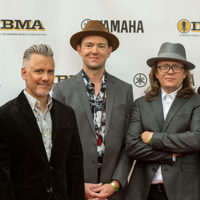 The Infamous Stringdusters on the red carpet at the 2021 IBMA Bluegrass Music Awards - photo © Bill Reaves