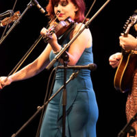 Samantha Snyder at the 2021 IBMA Bluegrass Music Awards - photo by Bill Reaves