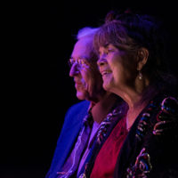 Marshall Wilborn and Lynn Morris at the 2021 IBMA Bluegrass Music Awards - photo by Bill Reaves