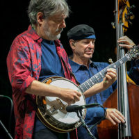 Béla Fleck, and Mark Schatz at 2021 IBMA Bluegrass Live! - photo © Bill Reaves