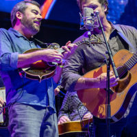 Mike Guggino and Woody Platt with Steep Canyon Rangers at the 2021 IBMA Bluegrass Live! - photo © Bill Reaves
