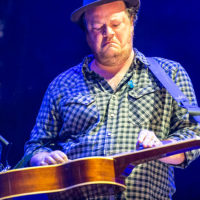 Mike Ashworth with Steep Canyon Rangers at the 2021 IBMA Bluegrass Live! - photo © Bill Reaves