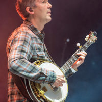 Dave Johnston with Yonder Mountain String Band at the 2021 IBMA Bluegrass Live! - photo © Bill Reaves