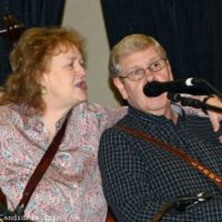 Lorraine Jordan and Larry Efaw at the 2021 Bluegrass Christmas in the Smokies - photo © Bill Warren