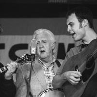 Dwight McCall, JD Crowe and Josh Willliams. Graves Mountain Bluegrass Festival, Syria, VA (2003) - photo by Jeromie Stephens