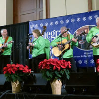 Lorraine Jordan & Carolina Road at the 2021 Bluegrass Christmas in the Smokies - photo by Gary Hatley