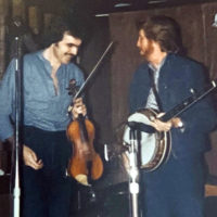 Terry Baucom on fiddle with The Bluegrass Album Band, J.D. Crowe