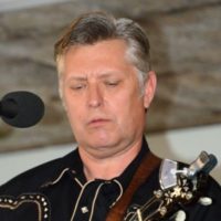 Eric Gibson at the Spring 2022 Palatka Bluegrass Festival - photo © Bill Warren