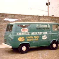 Starday van parked outside the Nashville studio