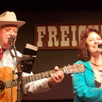Mac Martin with Kathy Kallick at the Freight and Salvage