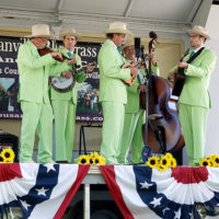 Pete Hicks with Central Valley Boys at Susanville Bluegrass Festival