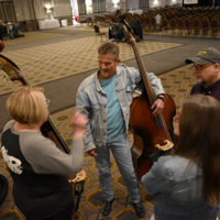 Bass workshop with Terry Aldridge at the 2022 Naperville Bluegrass Festival