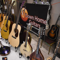 Down Home Guitars on display at the 2022 Naperville Bluegrass Festival