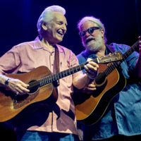 Del McCoury and Vince Herman at the 2022 Old Settlers Music Festival - photo by Amy Price