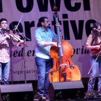 Old River Road featuring the Freeman family, Malachi, Justin, and Amelia, at the 2022 Big Lick Bluegrass Festival - photo by Gary Hatley
