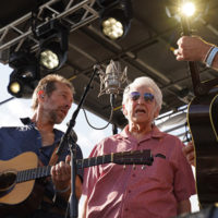 Del McCoury sings with Steep Canyon Rangers at the 2022 Old Settlers Music Festival - photo by Amy Price