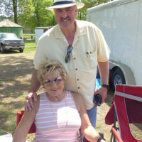 Jeff Branch and Sherry Boyd at the 2022 Big Lick Bluegrass Festival - photo by Gary Hatley