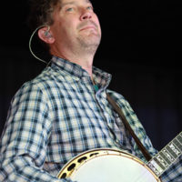 Dave Johnston with Yonder Mountain String Band at The Deck in Muskegon, MI (5/25/22) - photo © Bryan Bolea