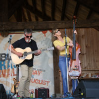 Larry and Jenny Keel at the May 2022 Gettysburg Bluegrass Festival - photo by Frank Baker