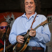 Mark Schimick with Songs From The Road Band at the Spring 2022 Gettysburg Bluegrass Festival - photo by Frank Baker