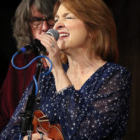 Tammy Rogers with The Steeldrivers at the Spring 2022 Gettysburg Bluegrass Festival - photo by Frank Baker