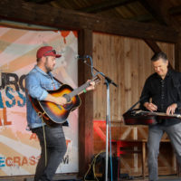 Rob Ickes & Trey Hensley at the May 2022 Gettysburg Bluegrass Festival - photo by Frank Baker