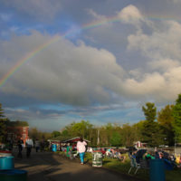 God put a rainbow in the sky at the May 2022 Gettysburg Bluegrass Festival - photo by Frank Baker