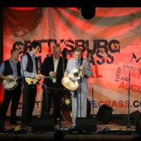 Larry Sparks at the May 2022 Gettysburg Bluegrass Festival - photo by Frank Baker