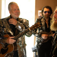 Gary Brewer (L), Mason Brewer (Center) and Wayne Brewer (R), The Kentucky Ramblers at the 50th Dr. Ralph Stanley Hills of Home Memorial Day Bluegrass festival. Coeburn, VA. Thursday May 26th, 2022 - photo by Jeromie Stephens