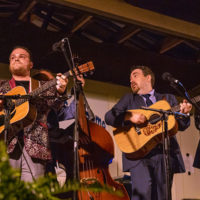Nathan Stanley and Ralph Stanley II play together onstage for the first time in 6 years. 50th Dr. Ralph Stanley Hills of Home Memorial Day Bluegrass festival. Coeburn, VA. Thursday May 26th, 2022 - photo by Jeromie Stephens