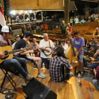 Late night jam at the 2022 Malpass Brothers Country & Bluegrass Festival at Denton FarmPark - photo Laura Tate Ridge