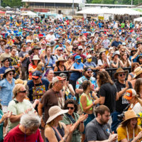Audience at DelFest 2022 - photo by Marc Shapiro Media