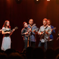 Mega Mando Jam with Travelin' McCourys at DelFest 2022 - photo by J Srausser Visuals