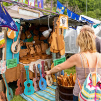 Vendors row at DelFest 2022 - photo by J Strausser Visuals