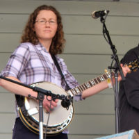 Catherine "BB" Bowness - New Zealand's contribution to bluegrass at the 2022 Jenny Brook Bluegrass Festival - photo by Ted Lehmann