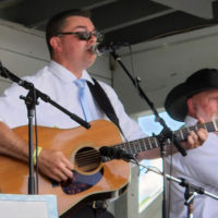 Corey Zink at the 2022 Jenny Brook Bluegrass Festival - photo by Ted Lehmann